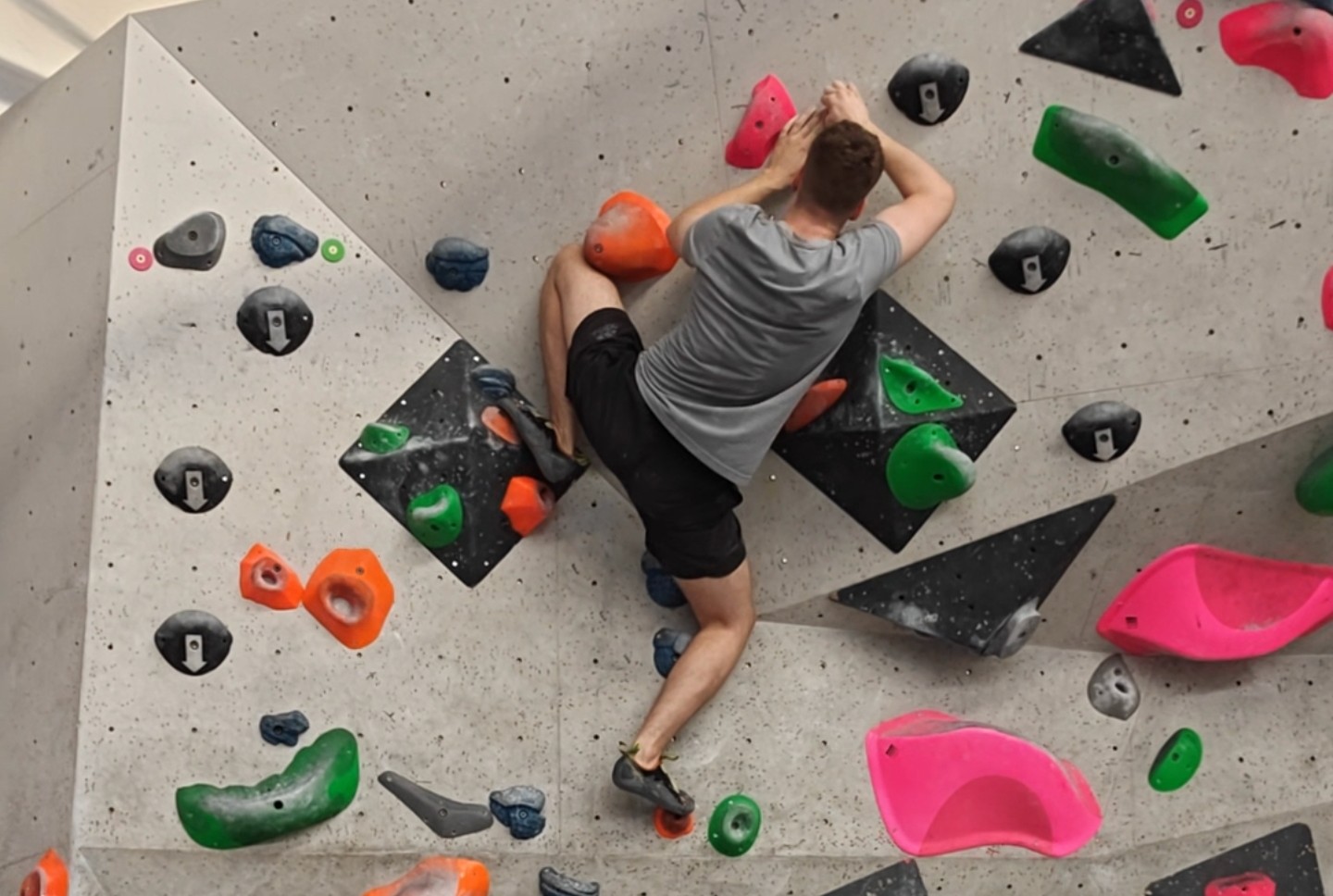 Climber on a mountain